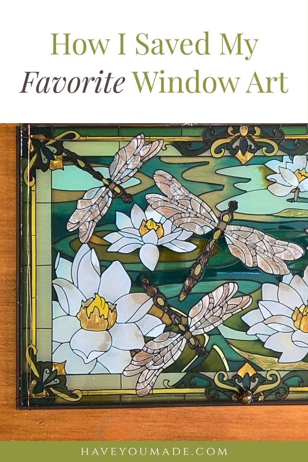 How I Saved My Favorite Window Art